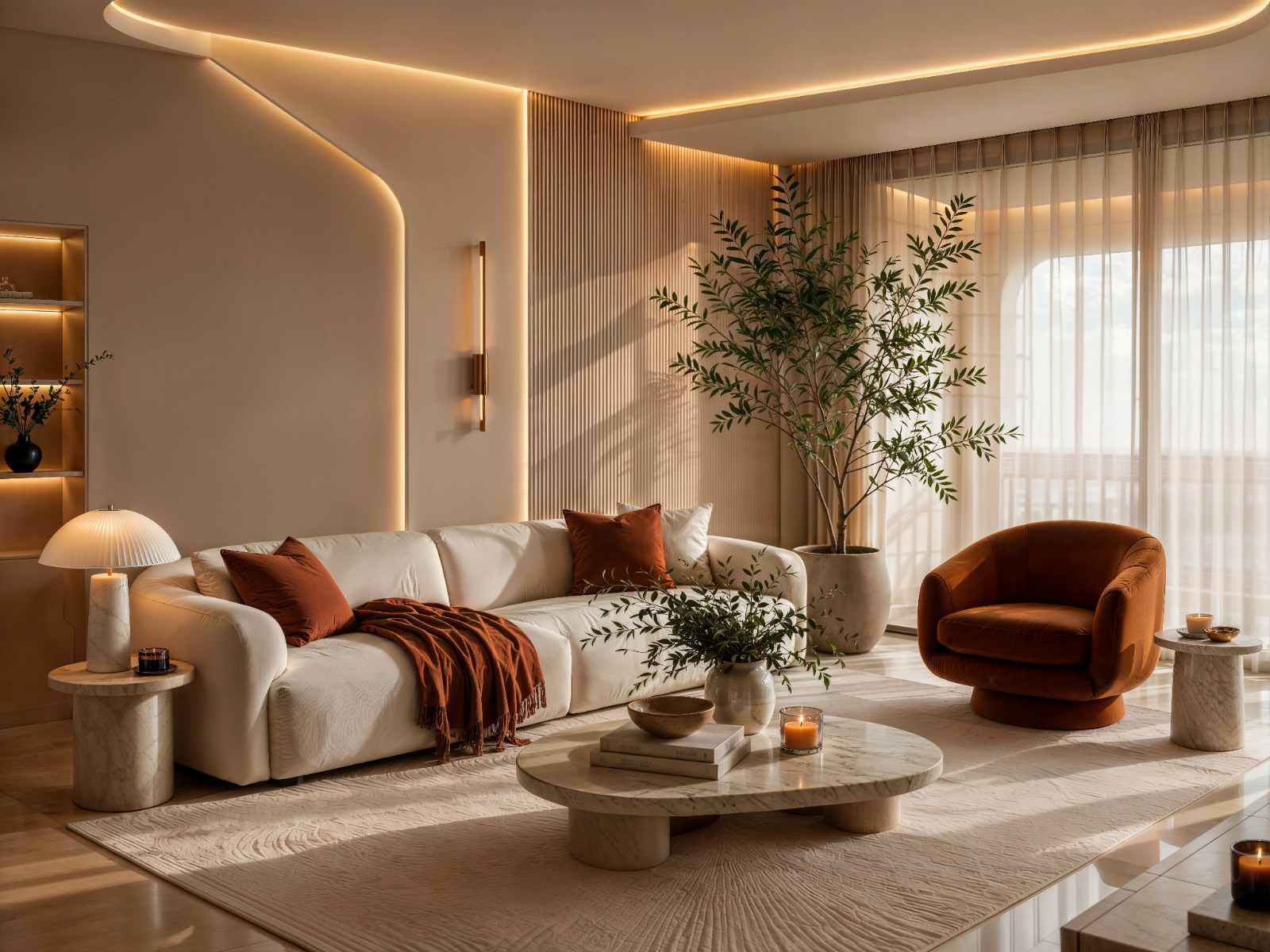 Living Room & Dining